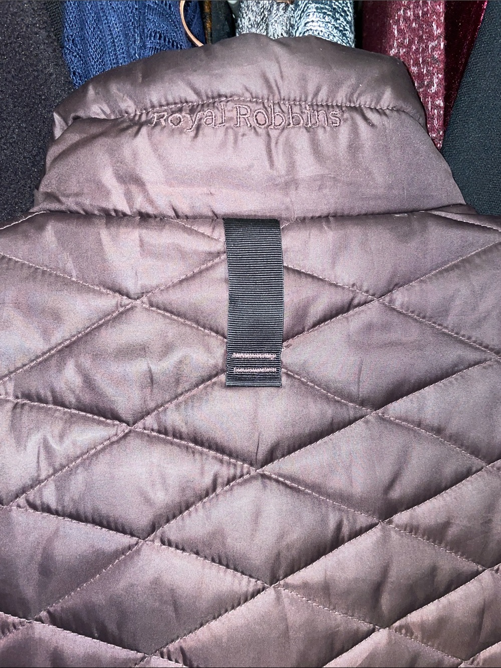 Royal Robbins Quilted Sleeveless Puffer Vest - Brown Outdoor Travel Hiking Fall - Picture 4 of 6